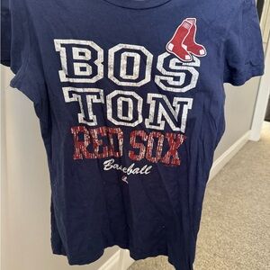 Majestic Navy Boston Red Sox Tee